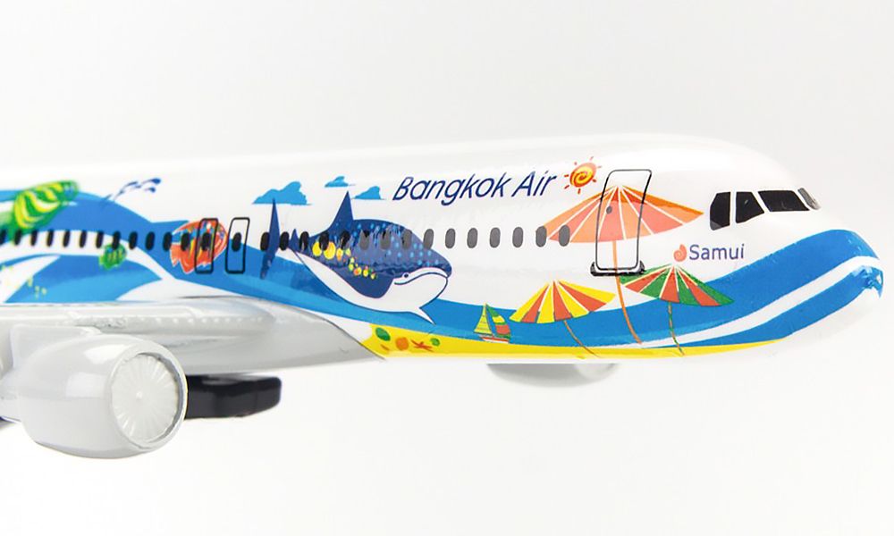 Mô hình Máy bay BangKok Airways Airbus A320 16cm